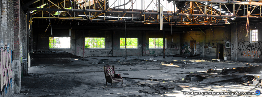 Abandoned Factory with Chair - Facebook Cover Photos