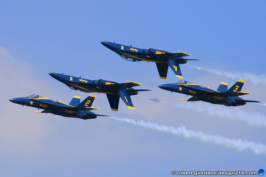 Blue Angels in Formation - Action Photography