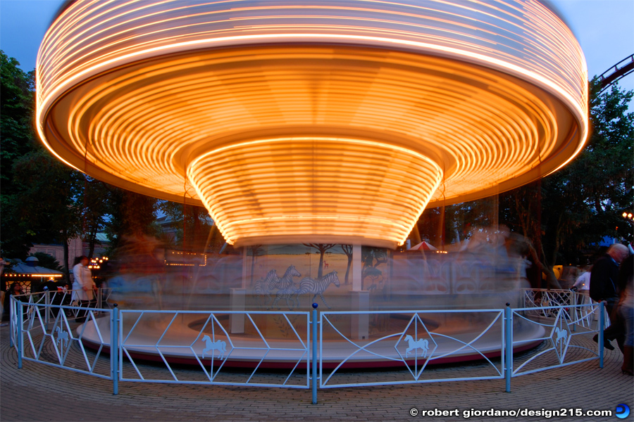 Tivoli Gardens Carousel - Action Photography