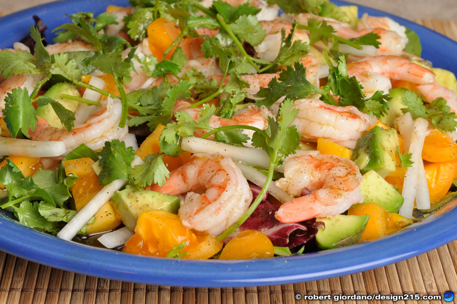 Fresh Shrimp Salad - Food Photography