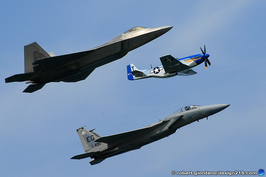 Three Generations of Aircraft - Action Photography