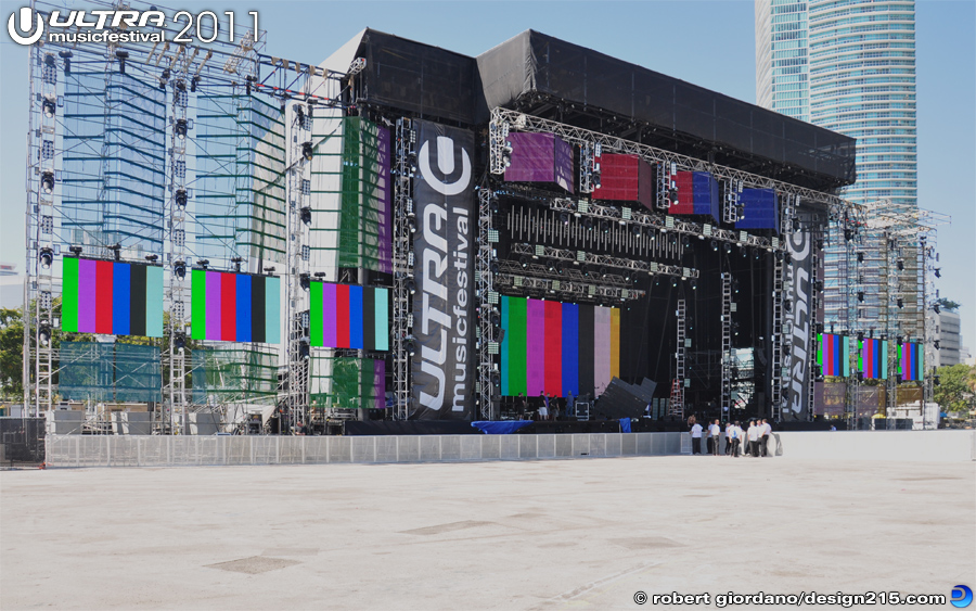 Main Stage Color Bar Test - 2011 Ultra Music Festival