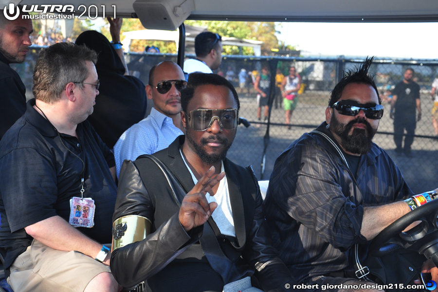 Will I Am, Backstage - 2011 Ultra Music Festival