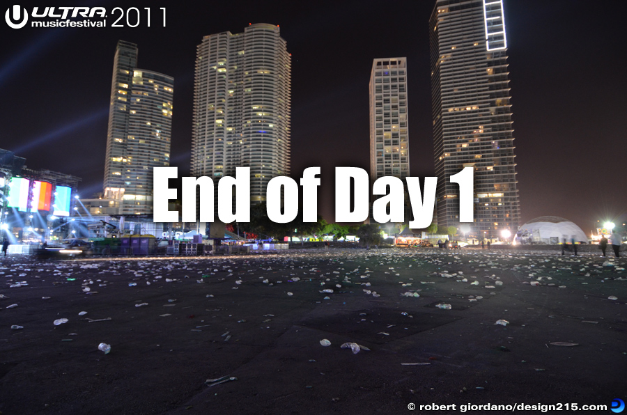 End of Day 1 - 2011 Ultra Music Festival