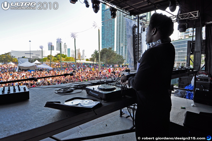 Benga on the Biscayne Stage, Day 2 - 2010 Ultra Music Festival