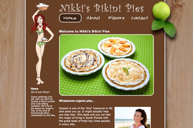 NikkisBikiniPies.com - Web Design Portfolio