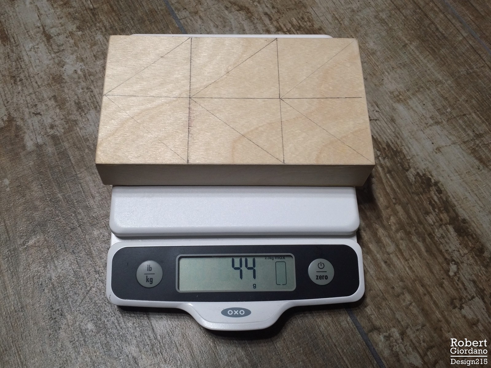 torsion box weighs 44g