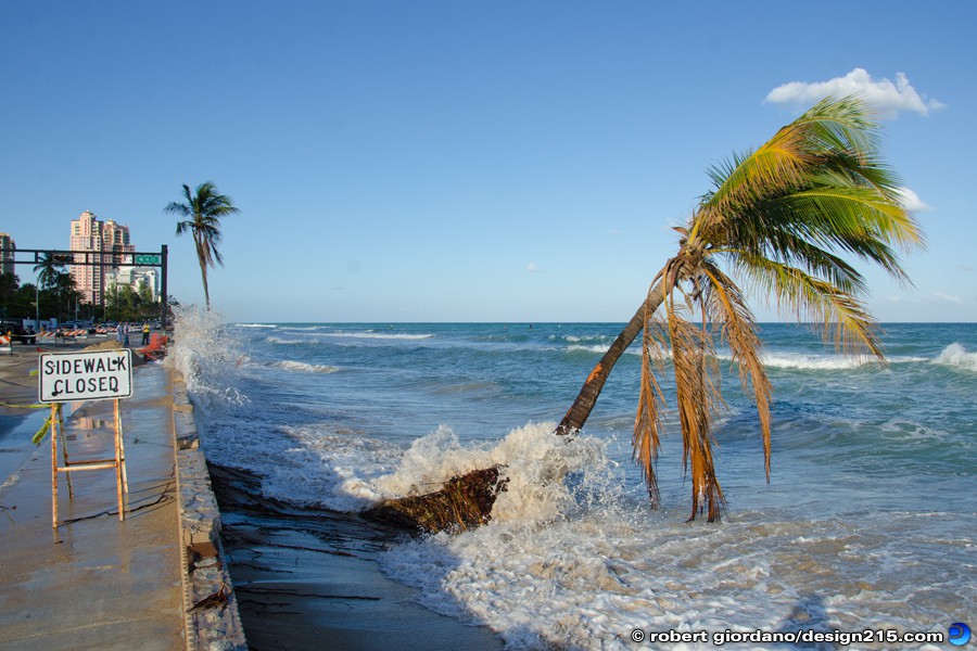 Nov 22 2012 North Beach Erosion - A1A Flooding, Fort Lauderdale