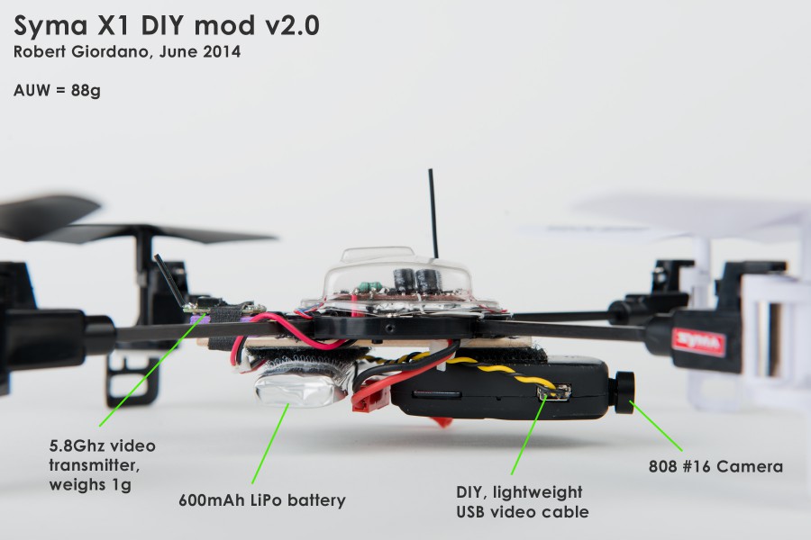 Syma X1 Quadcopter - Custom FPV Build - Miscellaneous