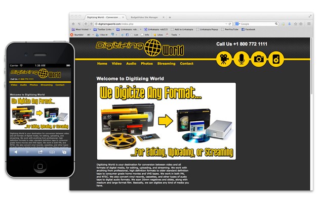DigitizingWorld.com - Web Design Portfolio