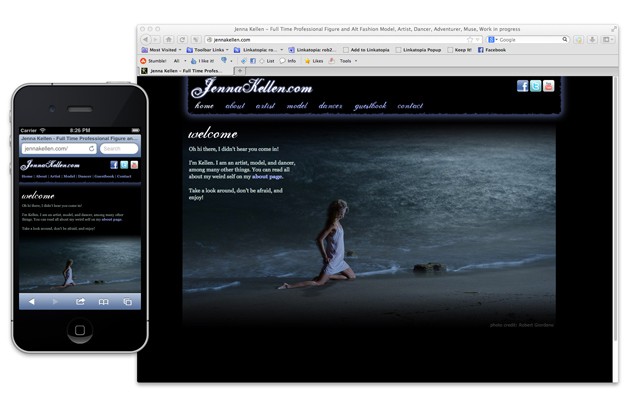 JennaKellen.com - Web Design Portfolio