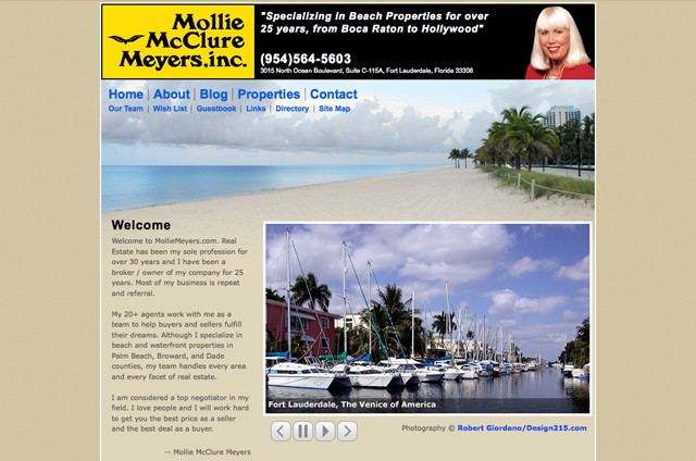 MollieMeyers.com - Web Design Portfolio